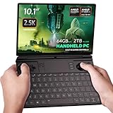 GPD Win MAX 2 2025 Gaming Laptop mit AMD Ryzen AI 9 HX 370, Radeon 890M GPU, 64GB RAM, 2TB SSD, OcuLink, 10,1 Zoll IPS Display, Gaming-Controller, Tastatur und Touchpad