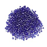 Yardwe Glasierter Kristallkies Aquarium Fischglas für Dekorationen Panzer einmachgläser bunter Kies Aquarienkies für Zuhause Glaskies Blau