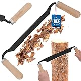 KOTARBAU® Zugmesser für Holz geschmiedet 220 mm Baumschäler Ziehmesser für Holz Rindenschäler Wagnermesser