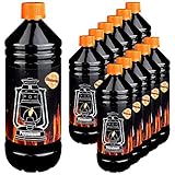Petroleum für Petroleumheizung Petroleumofen Petroleumlampe Petroleumlampen Kamin Heizung Kerosin Reiniger Lampe Lampen Petrolium 12 Liter Flameup