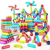 AQXONG 88Pcs Magnetische Bausteine Spielzeug, 3D Konstruktions Spielzeug, Magnetspielzeug für Kinder, Pädagogisches Lernspielzeug, Geeignet für Jungen und Mädchen im Alter von 3 4 5 6 7 8 Jahren