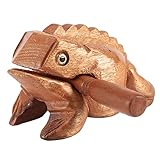 Symphonyw Holzfrosch, Feng Shui, Glücksfrosch, Holzfrosch, Guiro-Raspel, Musikinstrument, Klangblock, Heimbüro, Dekor (L: 9 cm)