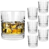 KADAX Trinkgläser 6er Set, 325ml, Spülmaschinenfeste Wassergläser aus Glas, Cocktailgläser, Whiskeygläser, Getränkegläser, Gläser für Saft, Wasser & Cocktails
