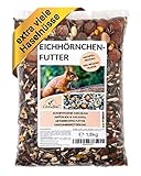 Canifee - Eichhörnchen Futter 1.8 kg Nachfüllpack artgerechtes Wildtierfutter ganzjährige Futtermischung - Nachfüllbeutel mit der extra Portion Haselnüsse - auch für Streifenhörnchen