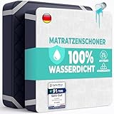 Matratzenschoner 200x200 cm wasserdichte Matratzenauflage aus Baumwolle Nässeschutz Inkontinenzunterlage Matratzenbezüg Atmungsaktive Anti-Allergie und Anti Milben für Bett und Matratze Waschbar