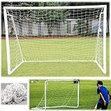 ZiYouao Tornetz 2,4 x 1,8 m Fußballnetz, Fußballtornetz, Fußball-Trainingspfostennetze, Fußballzubehör (nur Netze) Fussballnetze FüR Tore