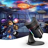 VanSmaGo 8th Gen Star Projektor, Galaxy Projektor für Schlafzimmer HD Bild Planetarium Projektor Galaxy Nachtlicht, 360° drehbarer Nebel mit verstellbarem Knopf und Timer für Kinder, Decke, Geschenke