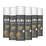 EVIN HOMME | Beruhigender Rasierschaum, macht die Haut glatt und weich während der Rasur, 6 x 300 ml