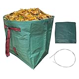 Laubsäcke | Strapazierfähiger Großer Müllbehälter Sammelkorb - Klappbare Wiederverwendbare Rasenbeutel | Für Die Nutzung Im Freien, Beim Camping, Im Haushalt, In Der Küche, Für Recycling Von