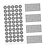 ULTECHNOVO 5 Blätter Reflexionsmarker Aufkleber Scanner Referenzpunkte Markierungspunkte Reflektierend Wiederverschiebbar Widerstandsfähig pro Geeignet für Präzise