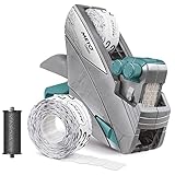 Meto Classic M Preisauszeichner Set – Preis, Grundpreis (Red Dot Design Winner 2021, 2-zeilig, 16-stellig, 26 x 16 mm Etiketten, sofort einsatzbereit), silber-teal