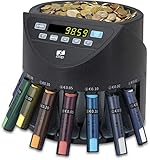ZZap CS20 - Automatischer EURO Münzzähler & -sortierer - Geldzählmaschine Münzzählautomat Geldzähler