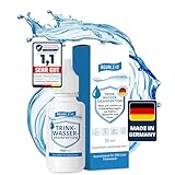 AGUALEVE® Trinkwasserdesinfektion 15ml für 200l Wasser *NEU* | Wasserentkeimung für Reisen, Notfall, Freizeit | Wasseraufbereitung Trinkwasser | Markenqualität Made in Germany | mit Note 1,1 getestet