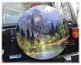 AB3-00228 BERG Reserveradabdeckung 68x21 cm Reserveradhülle Ersatzradabdeckung Reifencover Radhülle Tasche Überzieher Schutz aus Planenmaterial und Kunstleder 26 1/2´´ inch