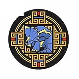 13 cm x 13 cm für geometrische Triceratops Dinosaurier Azteken Kreis feine Aufkleber Autoaufkleber Mode wasserdicht