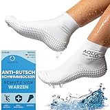 AquaSafe Guard Socks zum Schwimmen gegen Warzen – Groß – Größe 39-42,5