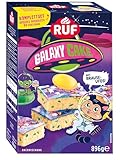 RUF Galaxy Cake Komplettset Backmischung für einen großen Blechkuchen mit bunter Glasur, Streuseln und süß-sauren Brause-Ufos, lustiger Backspaß mit Kindern, ideal für Geburstage