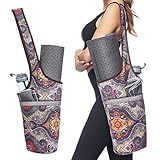 Ewedoos Yoga Taschen aus Baumwoll-Canvas für meisten yogamatte & Yoga-Zubehör (Totem)