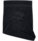 KTX7 Fitness-Handtuch / Sporthandtuch V.2,aus Baumwolle (Schwarz)