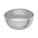 HENCKELS by ZWILLING TRIO Küchensieb 20 cm, rostfreier Loch-Edelstahl, Silber