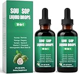 Soursop Natural Drops,Immununterstützung | Verbesserung der Darmgesundheit | Herzgesundheit,2Pcs