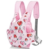 Aolso Babypuppentrage, Puppentrage für Kinder mit verstellbaren, Rückentrage mit verstellbaren Trägern für Babys, Puppezubehör für 14-18 Zoll Puppengurt, Tragepuppenzubehör für Kinder (Rosa)