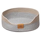 Katzenbetten, Baumwollseil, Katzenkratzer, waschbar, beruhigendes Bett, weiches und gemütliches Haustier-Schlafnest, langlebiges Design, perfekt für Indoor-Katzen, kleine Hunde und Haustiere