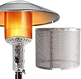 Edelstahl Terrassenheizstrahler Brenner Mesh Abdeckung für Outdoor Erdgasherd Ersatzteile und Zubehör Silber (0,3m)