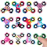 SCIONE 12er Pack Fidget Spinner - Premium Stressabbau-Set für Kinder (6,3 cm) | Farbige Finger Spinner | Fidget Toys für Konzentration & Angstlinderung | Ideal als Klassenraumgeschenke & Partybeutel