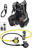 Cressi 1946 Tauch Scuba Diving Set Start Pro Scuba Set - Int, Schwarz, M, IY721802