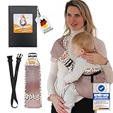 GUBBY GUPS® Ergonomische praktische Babytrage V3.0 für schnelle Einsätze - Tragetuch Baby neugeboren Baby Tragegurt Kleinkind bis 15 KG, Hüftsitz Baby Trage Tragesystem