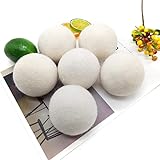 FumyFumy Trocknerbälle für Wäschetrockner, Trocknerball Waschkugel, Fusselball für Waschmaschine Trocknertücher, Tennisbälle zum Waschen, Trocknerbälle für Daunenjacken [XXL-8CM]