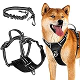FIRSTPAW Anti Zieh Hundegeschirr für Mittelgroße Hunde Größe M, Reflektierend, Verstellbar, Gepolstert und Atmungsaktiv Brustgeschirr Hund