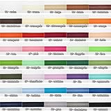 Jajasio Baumwoll Schrägband 19mm breit in 40 Farben, Einfassband Baumwolle Nahtband/Farbe: 01 - weiss