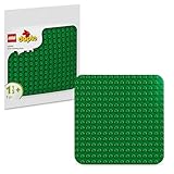 LEGO DUPLO Bauplatte in Grün – Montessori Spielzeug für Jungen & Mädchen ab 1 Jahr – Baumodell für Kleinkinder zum Bauen und Ausstellen – Lernspielzeug - Kinder Geschenk zum Geburtstag – 10460