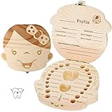 GeekerChip Zahn-Aufbewahrungsbox für Mädchen, Baby-Zahn-Sparbox, Box für Baby, Kinder Milchzähne/Nabelschnur/Lanugo Memory Storage Boxes Organizer für Mädchen [englische Version]