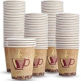 MaxxCore® Kaffeebecher To Go Pappe 230ml 50er Pack - Pappbecher Einweg für Kaffee & Tee - Einwegbecher für Heißgetränke - Recyclebare Papp Becher für Party, Picknick oder Unterwegs - Kaffebecher