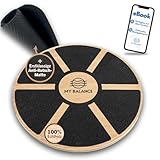 My Balance Premium Balance Board inkl. Antirutschmatte I Hochwertiges Wackelbrett mit E-Book I Stärkt deine Balance I Balance Board für bessere Fitness