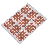 Emoshayoga Cross Tape, 10 STÜCKE/Beutel Kinesiologie Tape Original Akupunkturpflaster Elastisches Spiralkreuz Kinesiologieband Physiotherapie Gittertape 74 x 98 mm(Hautfarbe)