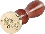 Retro Wachssiegel Stempel / Happy Birthday Farbe Holz Siegel / DIY Hochzeit Einladung Siegelwachs Dekorative / ausgefallene Grüße für Geschenkverpackung Einladung Buchstabe (B)