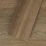 Mysflosy Vinylboden Selbstklebend, PVC Bodenbelag holzoptik wasserdicht, Eiche Mandelbraune 15,24cm x 91,44cm vinyl bodenbelag, 16 Dielen, Abdeckung 2,23m²