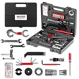 WALTER Fahrrad-Werkzeugkoffer 18- tlg. Fahrrad Werkzeug-Set, hochwertiger Multifunktionskoffer, robuster Transportkoffer, auch perfekt geeignet für Hobbybiker, ausgestattet mit wichtigsten Werkzeugen