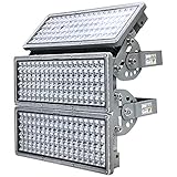 POWFUL LED Flutlicht 300W LED Strahler Flutlichtstrahler 6500K 30000LM Außenstrahler IP67 Wasserfest Flutlicht LED Außen mit Einstellbarem winkel für Sportplatz Garten