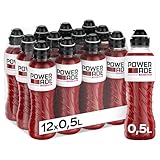 Powerade Zero Black currant, kalorien- und zuckerfreier Sportdrink mit Johannisbeergeschmack, mit Elektrolyten, Sportgetränk in Einweg Flaschen (12 x 500 ml)