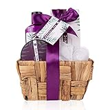 Accentra – Badeset Frauen Botanic SPA im Seegraskorb – 4-teiliges Pflegeset mit Duschgel, Badesalz, Bodylotion & Netzschwamm – Wellness Geschenkset zum Geburtstag, Valentinstag & Weihnachten