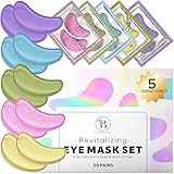 BLOOMORA Gemischte Augenpads (30 Paare) | Eye Pads mit Niacinamid & Augenpads Hyaluron | Augenringe Entfernen | Eye Patches | Augenpads Gegen Augenringe