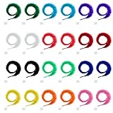 Classicseali 24 Stück Magic Worm,Magischer Wurm für Kätzchentraining Interaktives Spielzeug,Weicher Plüsch Zauberwurm,Katzenspielzeug Wurm für Kinderparty Geburtstagsgeschenk (Mehrfarbig)