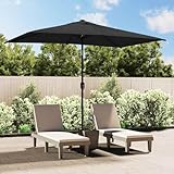 Vopese Sonnenschirm mit Metall-Mast 300x200 cm Anthrazit Sonnenschirme Model44501
