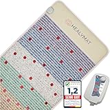 Healymat® Kristallmatte Ergo Plus, Magnetfeldmatte, Infrarotmatte, Rotlicht-Therapie, Magnetfeldtherapie, Biophotonen Licht 660 nm, negative Ionen, Chakra Kristalle, Schumann Resonanz