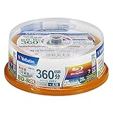 Verbatim Blu-ray Disc 20 Spindle – 50 GB 4X BD-R DL für Video – Wide Printable